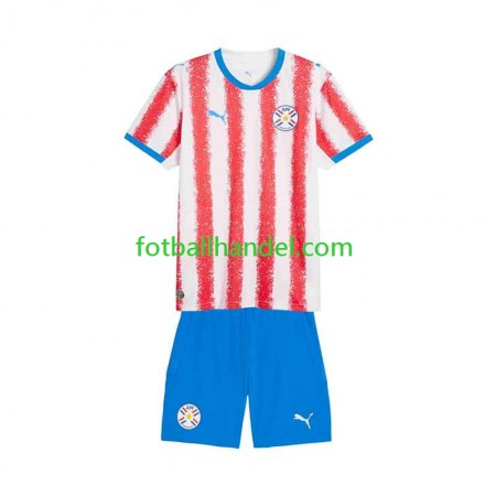 Barn Fotballdrakter Paraguay Hjemme 2026 Kortermet